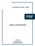 Statuts Impact Construction Sarl