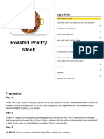 Roasted Poultry Stock: Ingredients