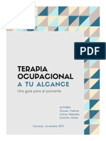 TERAPIA OCUPACIONAL A TU ALCANCE. Una Guía para El Paciente