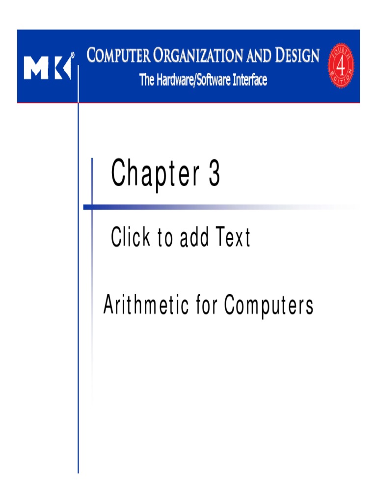 3 - Arithmetic For Computers | PDF | Computer Architecture | Arithmetic