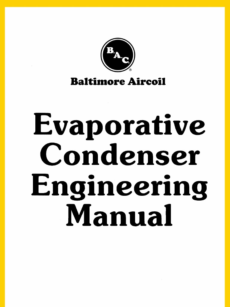 Engineering Manual Evaporative Condensers | PDF | Air Conditioning ...