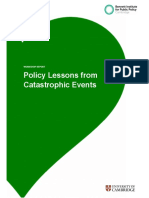 Policy Lessons From Catastrophic Events: Workshop Report