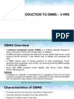 Unit I - Introduction To DBMS