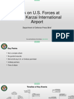 Attack On U.S. Forces at Hamid Karzai International Airport: Department of Defense Press Brief