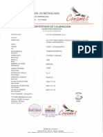 Certificado de Calibración Termohigrometro 80531782