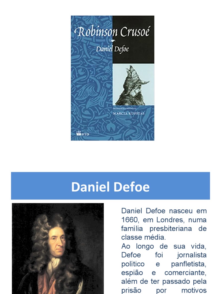 Apresentação Robinson Crusoé | PDF | Daniel Defoe