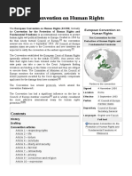 European Convention On Human Rights