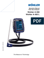 Wohler A 450 Wohler A 450 L: Operation Manual Flue Gas Analyzer