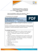 Guia de Actividades y Rúbrica de Evaluación - Fase 1 - Reconocimiento de La Importancia de La Calidad