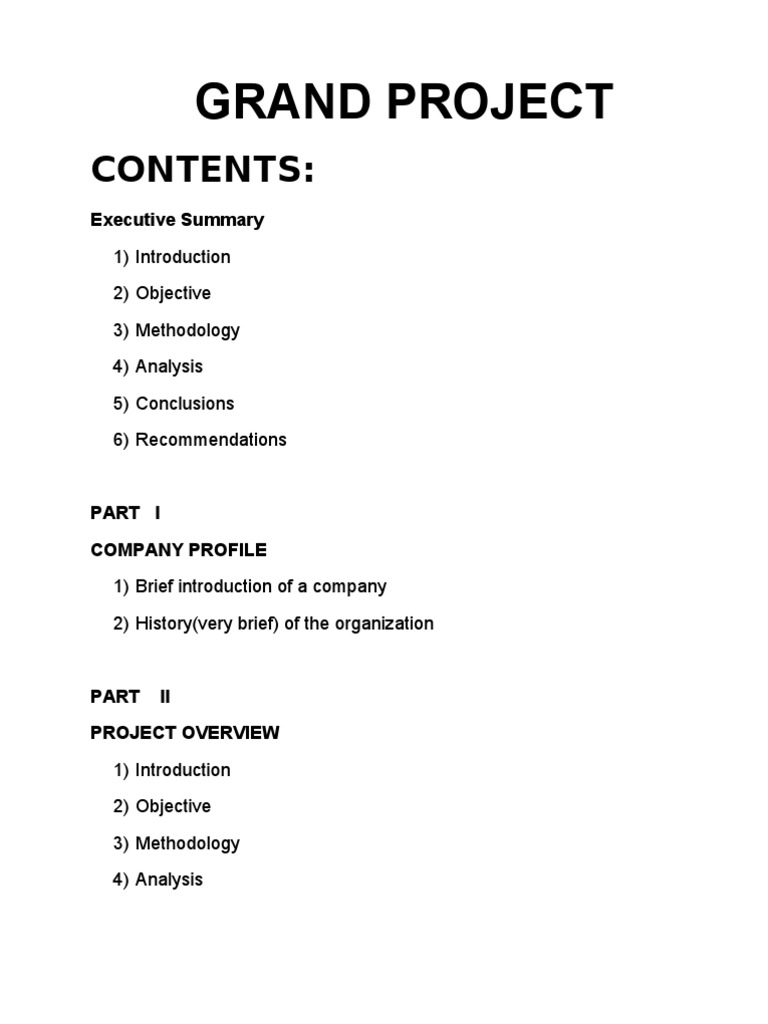 MBA Project Report Guide | PDF | Academic Degree | Master Of Business ...