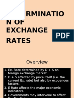 THE Determinatio NOF Exchange Rates