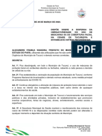 Decreto Desobrigatoriedade Uso de Máscaras - Assinado