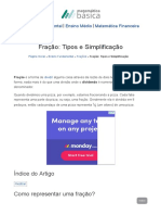 Fração - Tipos e Simplificação - Matemática Básica