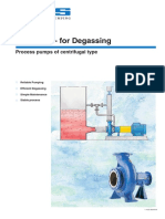 Series BG - For Degassing: Process Pumps of Centrifugal Type