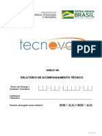 Modelo para Relatorio Tecnico Edital Tecnova 2020