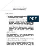 Cuestionario Preparatorio de Derecho Público Constitucional 2022
