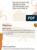 Presentación Diseño de plantas primer parcial - Acido succinico