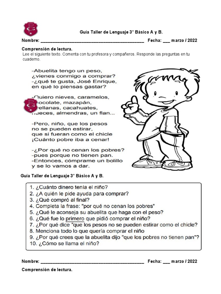 Guía de Comprensión: Picaduras de Zancudos | PDF | Artes del Lenguaje y ...