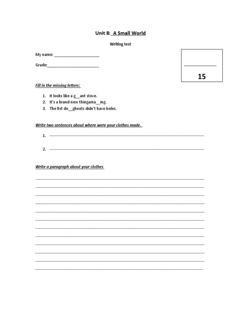 Summative Writing Assessment Guide | PDF | Home & Garden | Computers