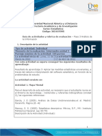 Guia de Actividades y Rúbrica de Evaluación Paso 3.  Análisis de la Información