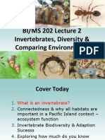BIMS202 Lecture 2 Invertebrate Biodiversity Environments 2022
