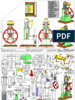General Arrangement Isometric Views and Bill of Materials Vacuum Engine Called Vm3. Designed and Drawn by A.De Vries (21.12.94)