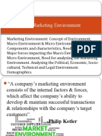 Unit 2: Marketing Environment