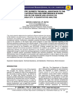 Influence of Industry Experts' Technical Assistance To The Students' Job Satisfaction and Performance