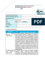 Plan Anual 5to Comunicación