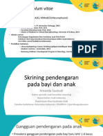 Skrining Pendengaran Pada Bayi Dan Anak For Handout