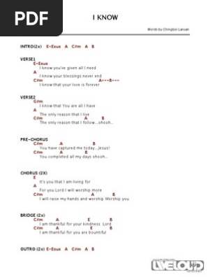 Liveloud Songsheet Pdf Song Structure Refrain