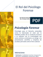 El Rol Dle Psicologo Forense