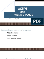 Active and Passive Voice