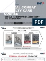 Module 08: Respiration Assessment and Management: TCCC Tier 4 TCCC Tier 1 TCCC Tier 3