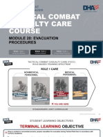 Module 20: Evacuation Procedures: TCCC Tier 4 TCCC Tier 1 TCCC Tier 3