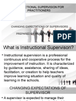 Instructional Supervision For Practitioners