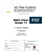 Tirad View Academy: Bible Class Grade 11