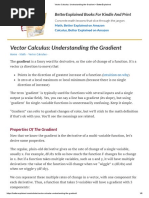 Vector Calculus - Understanding The Gradient