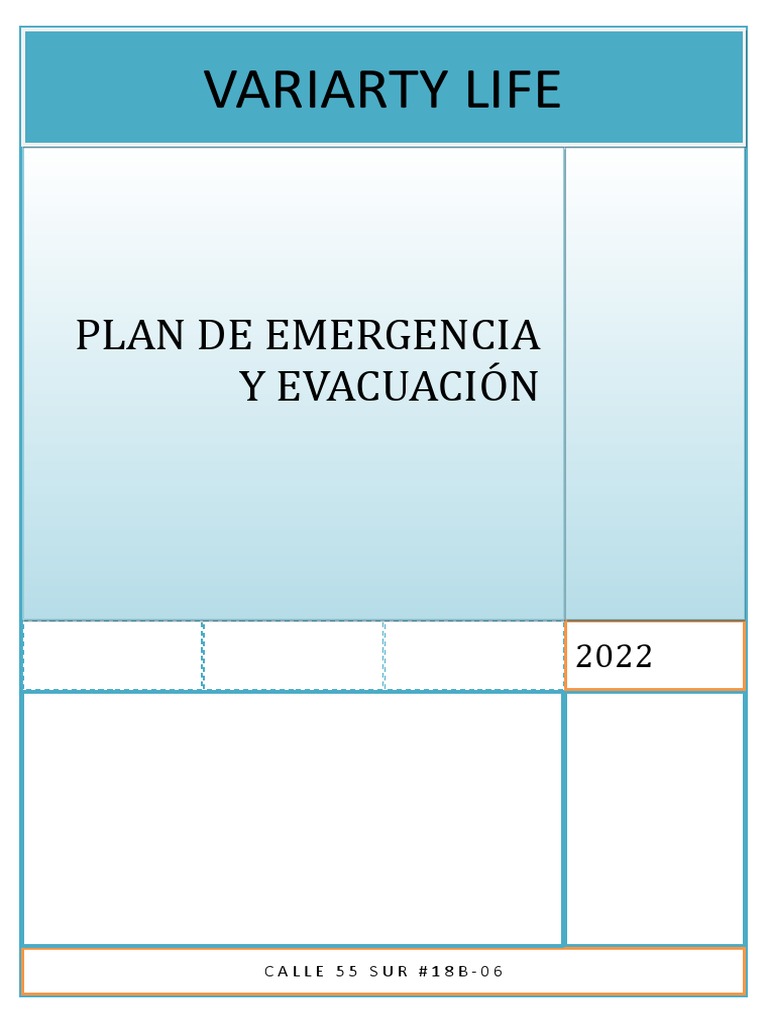 Plan de Emergencia y Evacuación Variarty Life | PDF | Incendios ...
