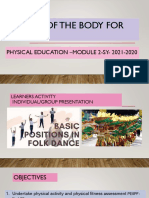 Fueling of The Body For Exercise: Physical Education - Module 2-Sy-2021-2020