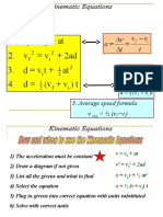 Kinematic Formula