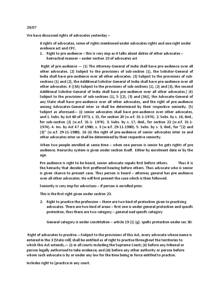 Professional Ethics Pdf Advocate Lawyer