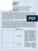 Algunas Consideraciones Sobre El Estudio Tecnico