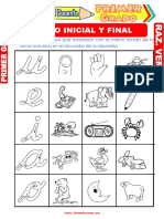 Sonido Inicial y Final para Primer Grado de Primaria