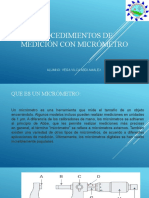 Procedimientos de Medición Con Micrómetro