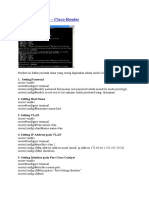 Basic Command Line Cisco Router