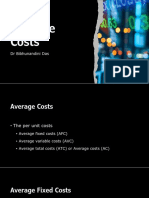 Average Costs: DR Bibhunandini Das