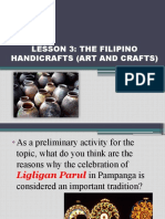 Lesson 3: The Filipino Handicrafts (Art and Crafts)