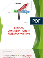 Ethical Considerations in Research Writing