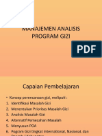Manajemen Analisis Program Gizi